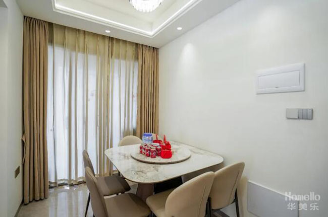 115㎡江門松鶴新城現代風，格局大氣寬敞，內飾清新簡約的實用戶型